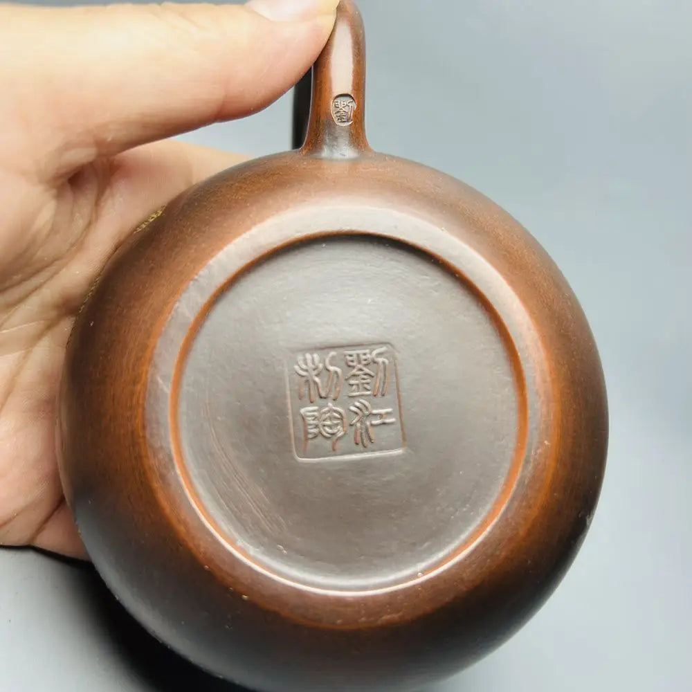 Chinese Yixing Zisha Clay Teapot  Antique Zen Heart Pot Liu Hongfen 200ml