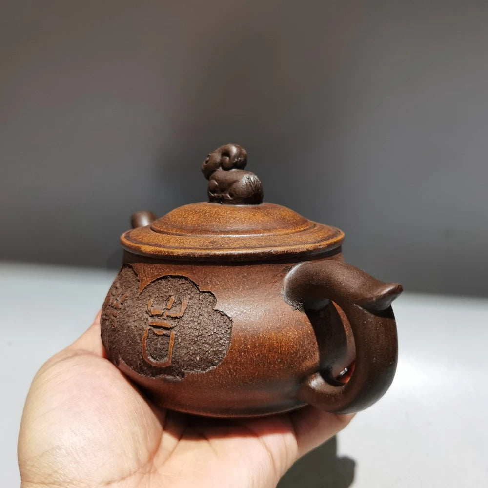 Chinese Yixing Zisha Clay Teapot  Auspicious Pot Shi Dabin 320ml