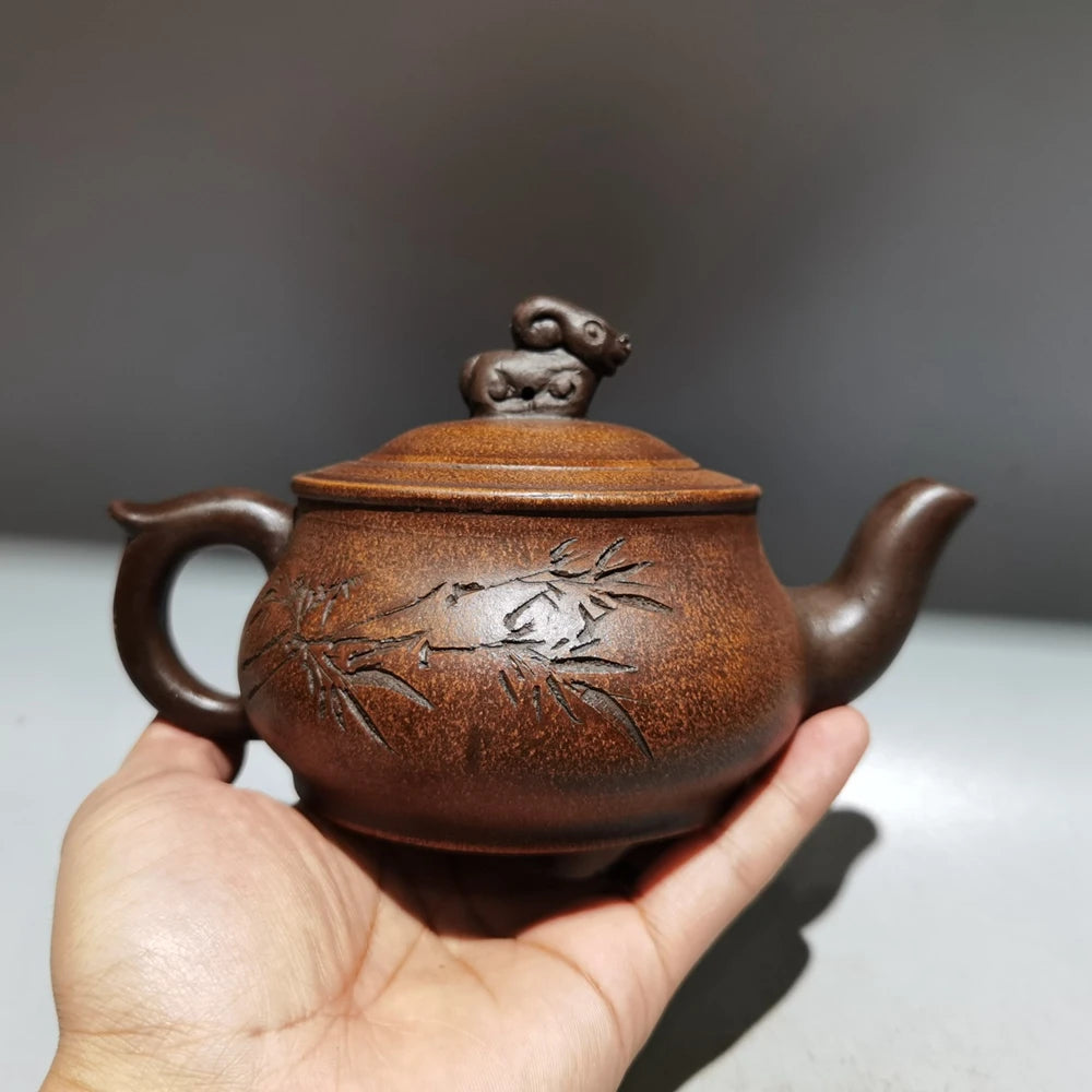Chinese Yixing Zisha Clay Teapot  Auspicious Pot Shi Dabin 320ml