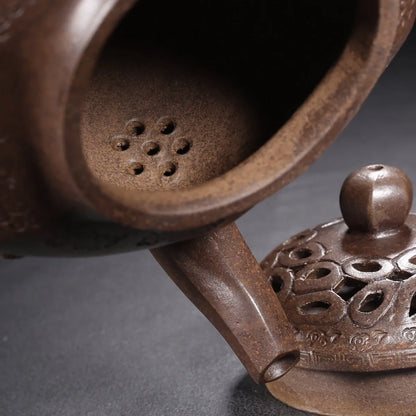 Chinese Yixing Zisha Clay Teapot  Bafang Linglong Pot Jinding trademark 500ml