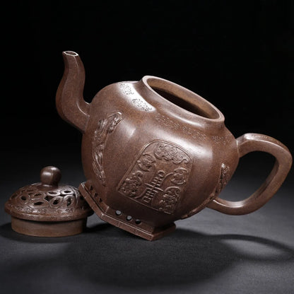 Chinese Yixing Zisha Clay Teapot  Bafang Linglong Pot Jinding trademark 500ml