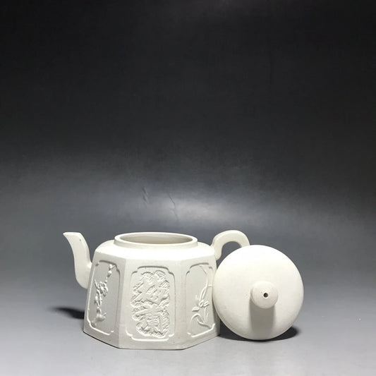 Chinese Yixing Zisha Clay Teapot  Bafang Plum Orchid Bamboo ju Pot  Guan Deyan 250ml