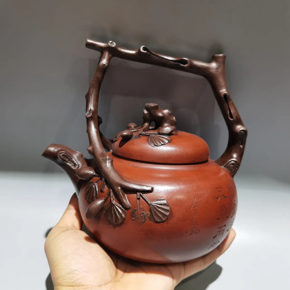 Chinese Yixing Zisha Clay Teapot  Baiguo Lifting beam Pot Gu Jingzhou 580ml