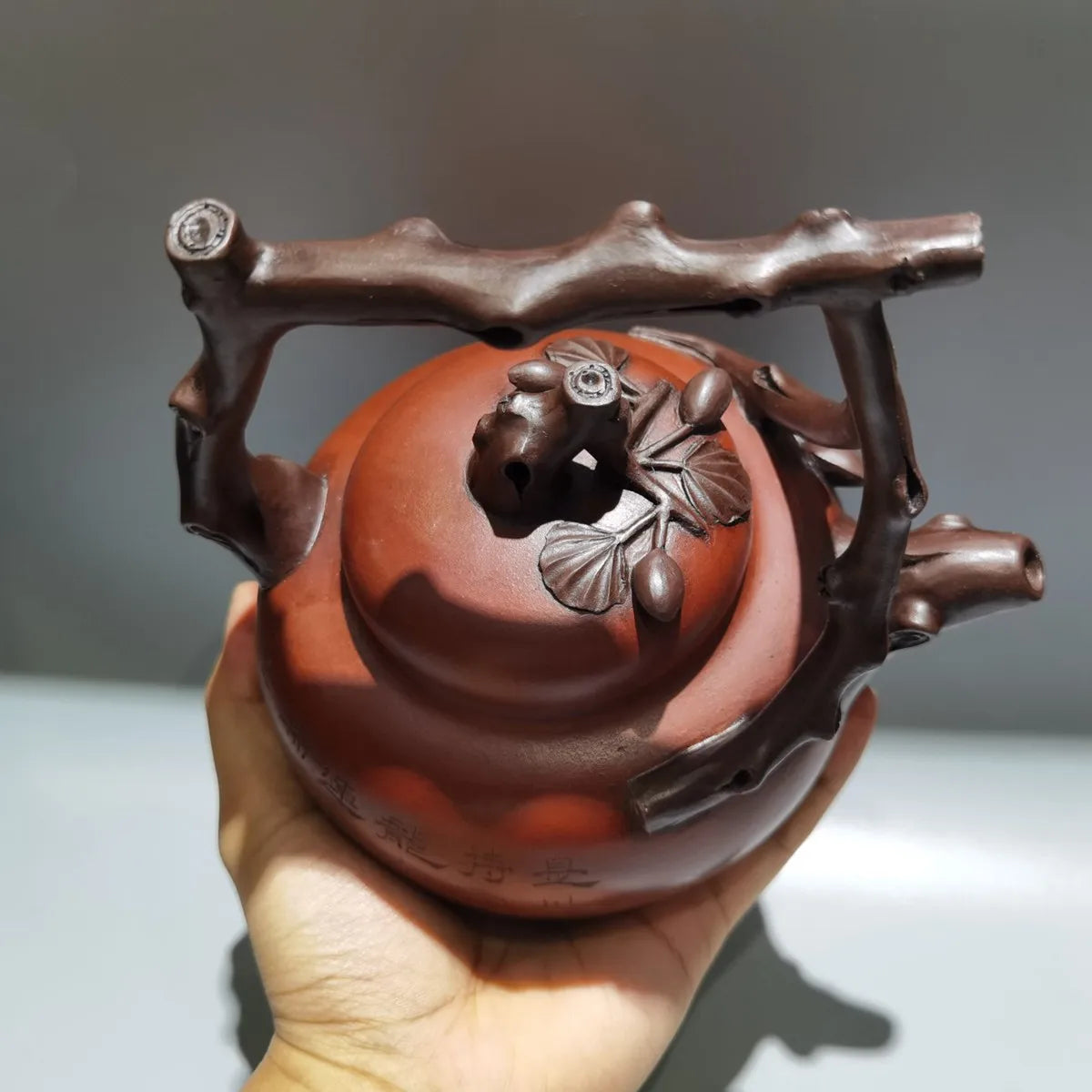 Chinese Yixing Zisha Clay Teapot  Baiguo Lifting beam Pot Gu Jingzhou 580ml