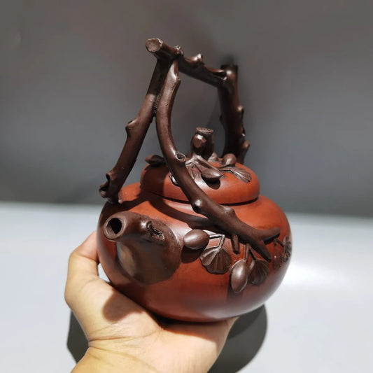 Chinese Yixing Zisha Clay Teapot  Baiguo Lifting beam Pot Gu Jingzhou 580ml