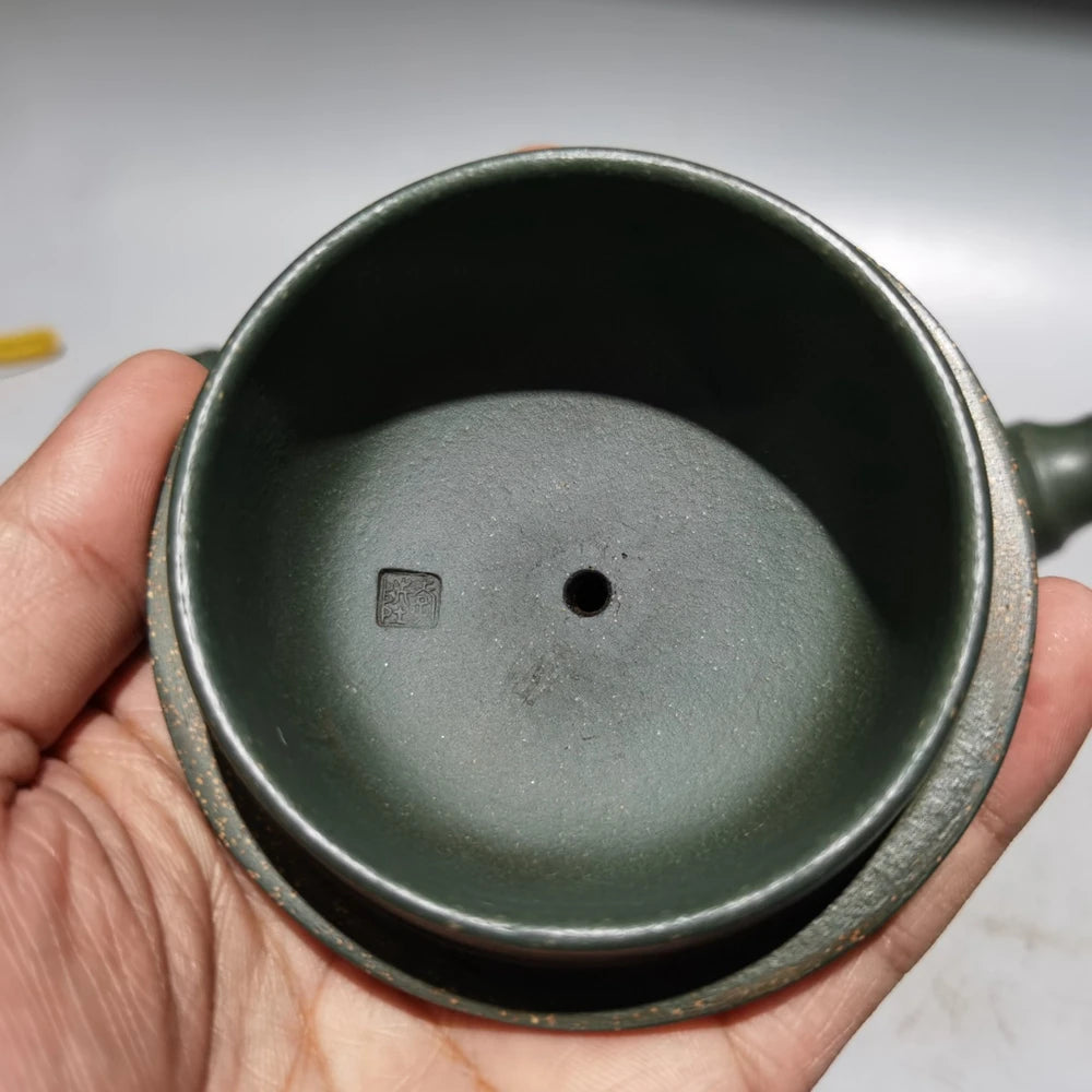 Chinese Yixing Zisha Clay Teapot  Bamboo Leaf Pot Old Artist 500ml