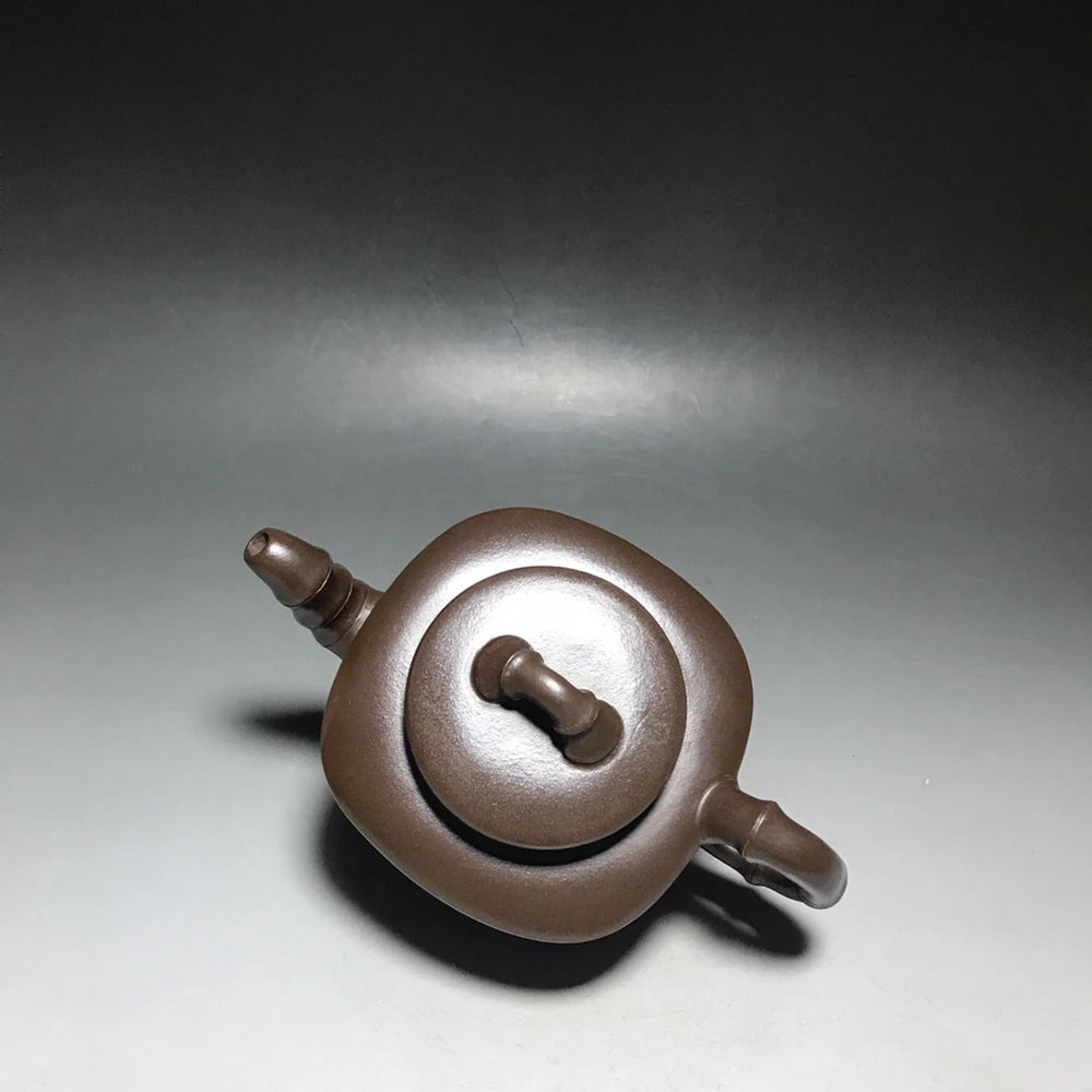 Chinese Yixing Zisha Clay Teapot  Bamboo Rhyme Pot  Gu Jingzhou 380ml