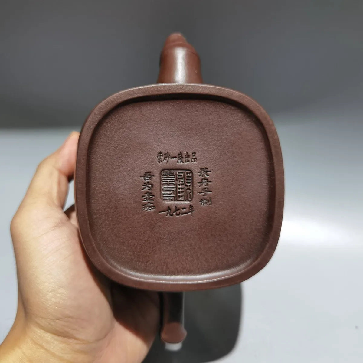 Chinese Yixing Zisha Clay Teapot  Bamboo Rhyme Pot Gu Jingzhou Raw Ore Purple Mud 360ml