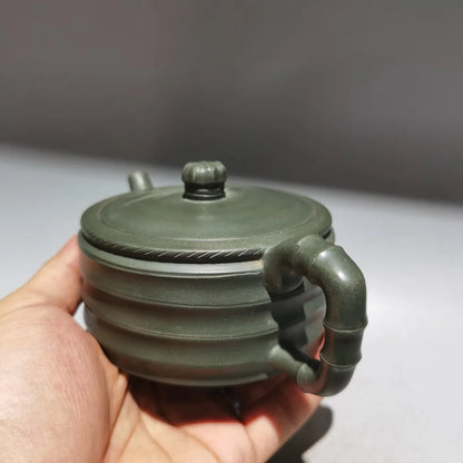 Chinese Yixing Zisha Clay Teapot  Bamboo section Pot Gu Pengcheng 180ml