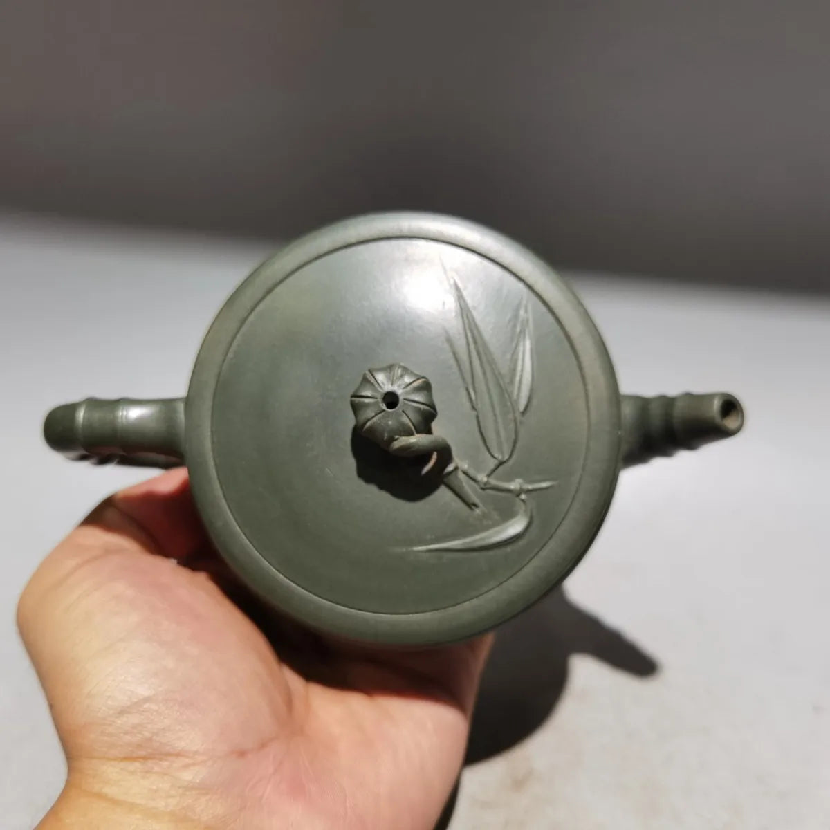 Chinese Yixing Zisha Clay Teapot  Bamboo section Pot Gu Pengcheng 180ml