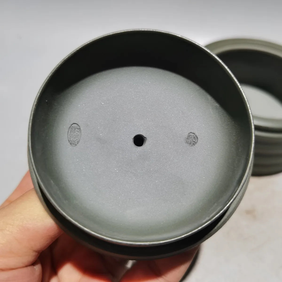 Chinese Yixing Zisha Clay Teapot  Bamboo section Pot Gu Pengcheng 180ml