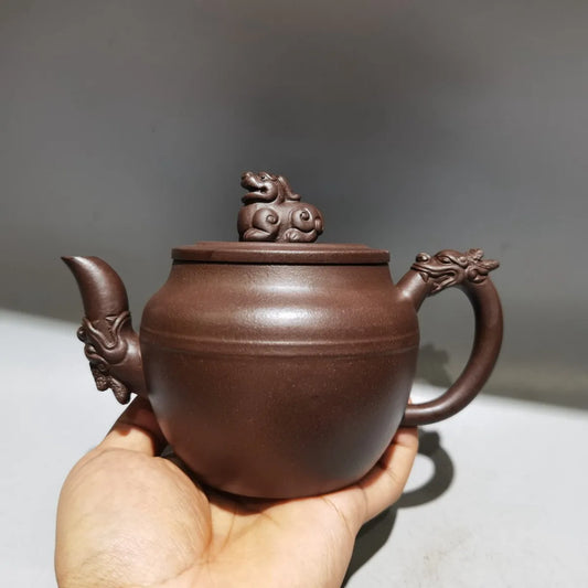 Chinese Yixing Zisha Clay Teapot Beast Zun Pot Xu Hantang 300ml