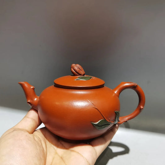 Chinese Yixing Zisha Clay Teapot  Bergamot Melon Pot  Wu Yungen 240ml