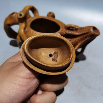 Chinese Yixing Zisha Clay Teapot  Bergamot Pot Qianlong reign of the Qing Dynasty 280ml