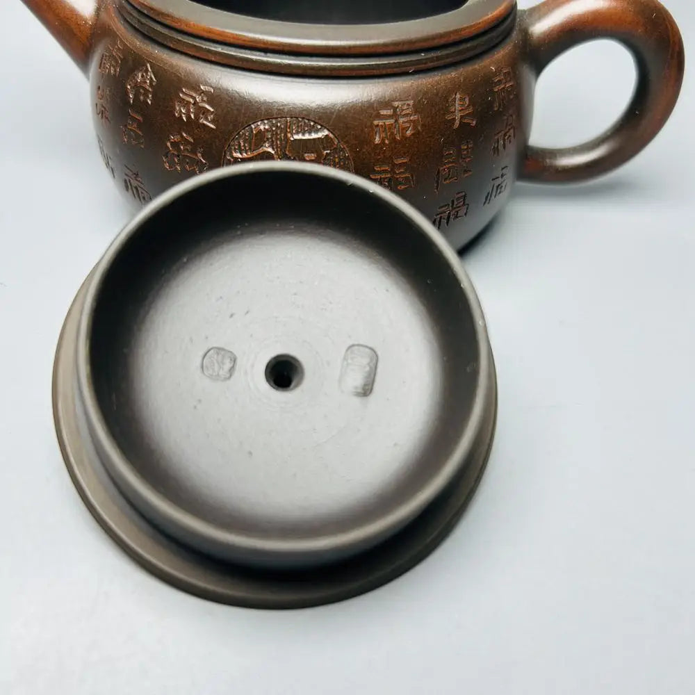 Chinese Yixing Zisha Clay Teapot  Big Mouth Lid Fu Pot Gu Jingzhou 200ml