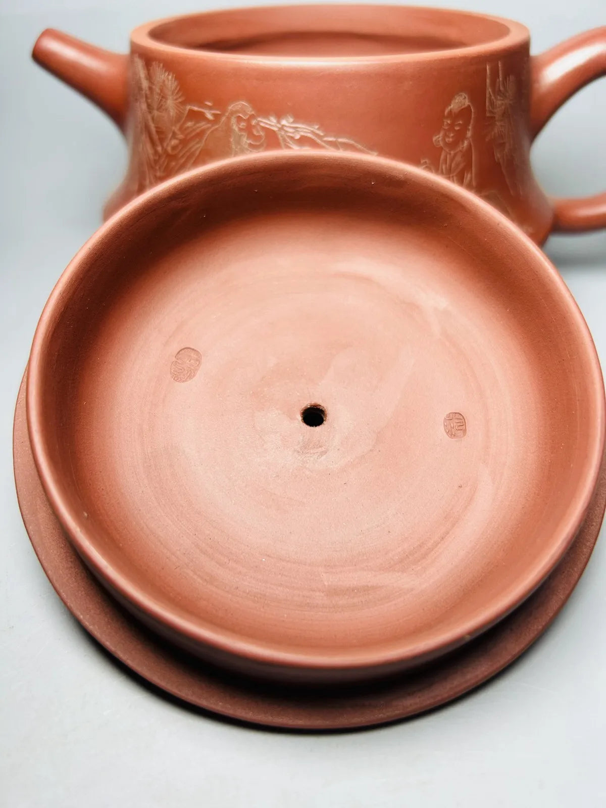Chinese Yixing Zisha Clay Teapot  Big Mouth Stone Ladle Pot Fan Zeng 680ml