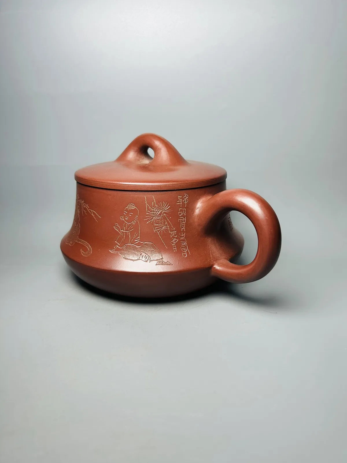 Chinese Yixing Zisha Clay Teapot  Big Mouth Stone Ladle Pot Fan Zeng 680ml