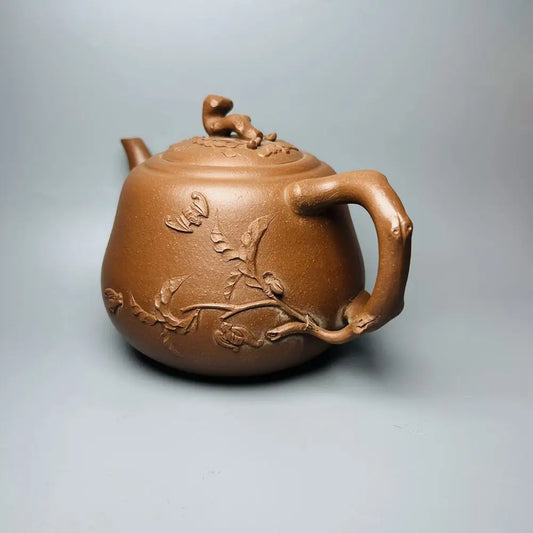 Chinese Yixing Zisha Clay Teapot  Blessing Pot  Jiang Rong 380ml