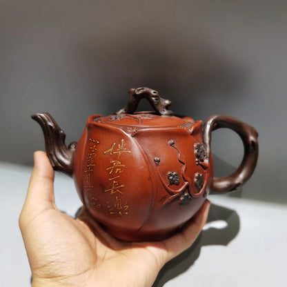 Chinese Yixing Zisha Clay Teapot  Bowl Plum Pot Chen Mingyuan 450ml