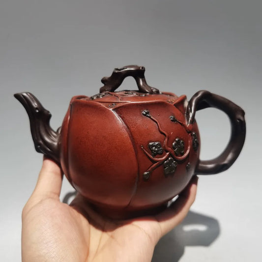 Chinese Yixing Zisha Clay Teapot  Bowl Plum Pot Chen Mingyuan 450ml
