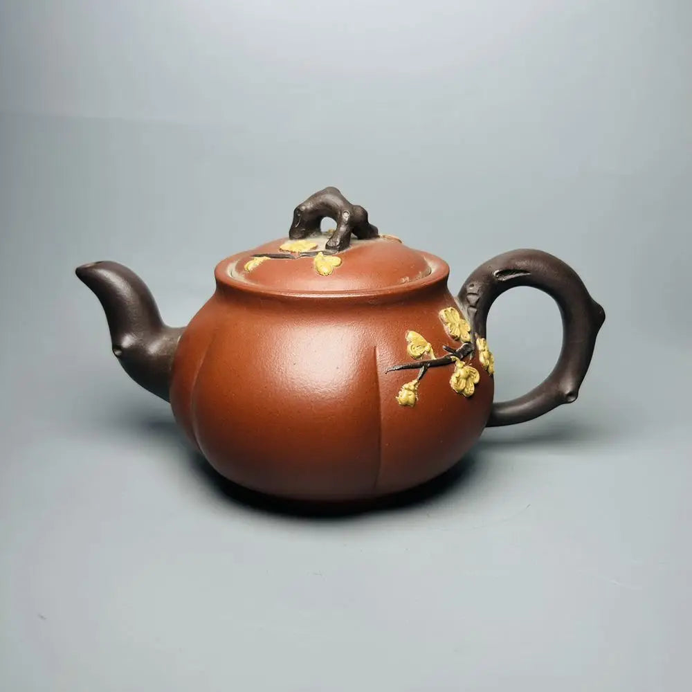 Chinese Yixing Zisha Clay Teapot  Bowl Plum Pot Jiang Rong 350ml