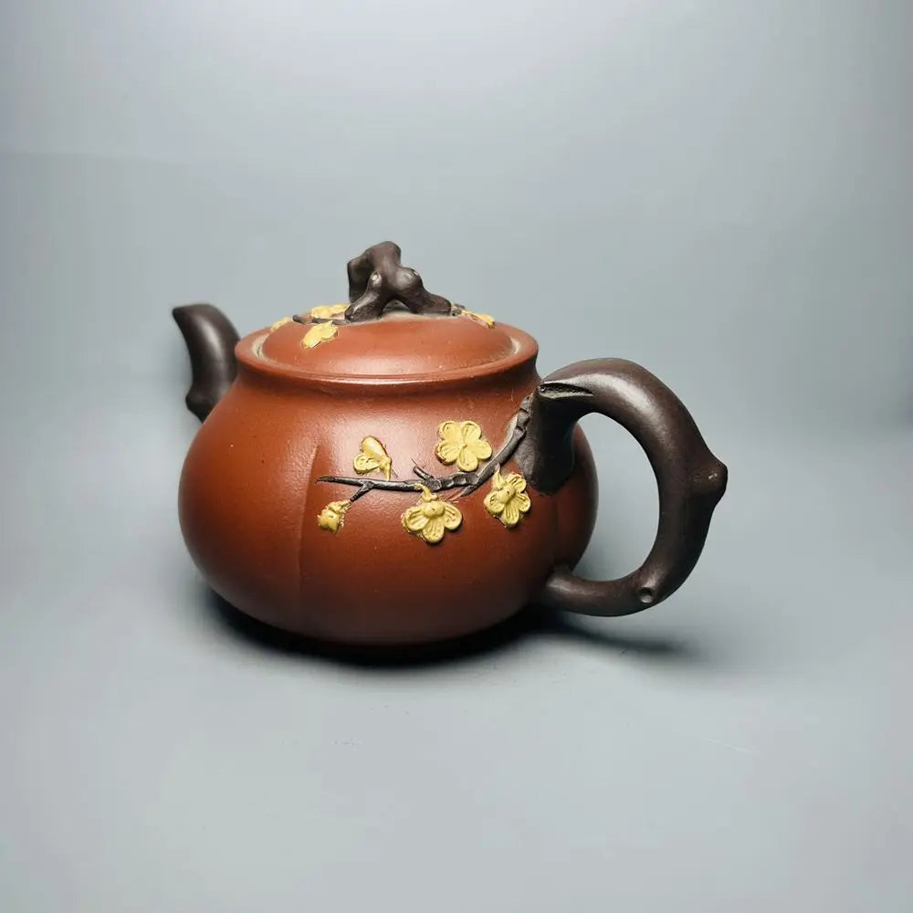 Chinese Yixing Zisha Clay Teapot  Bowl Plum Pot Jiang Rong 350ml
