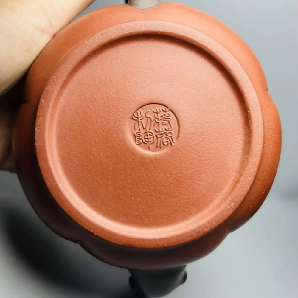Chinese Yixing Zisha Clay Teapot  Bowl Plum Pot Jiang Rong 350ml