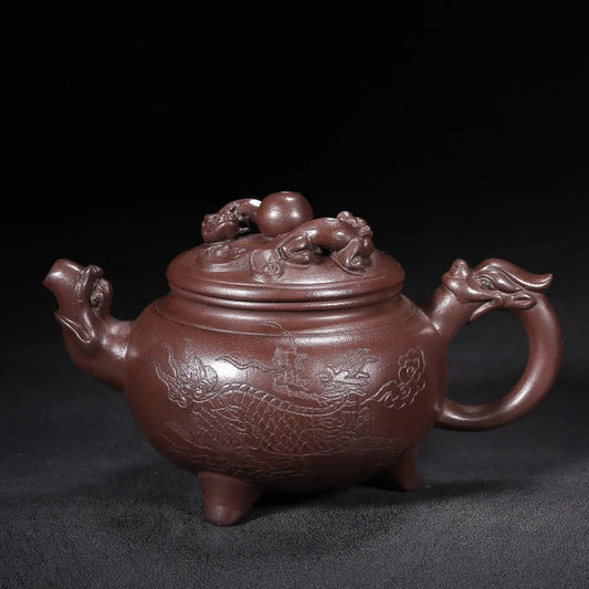 Chinese Yixing Zisha Clay Teapot  Chu Han Fengyun Pot Xu Hantang 240ml