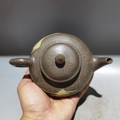 Chinese Yixing Zisha Clay Teapot  Clay Painted Smiling Sakura Pot  Fuji 360ml