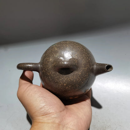 Chinese Yixing Zisha Clay Teapot  Clay Painting Qin Quan Pot  as shown 260ml