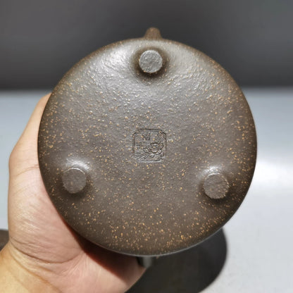 Chinese Yixing Zisha Clay Teapot  Clay painted stone ladle Pot  Fuji 300ml