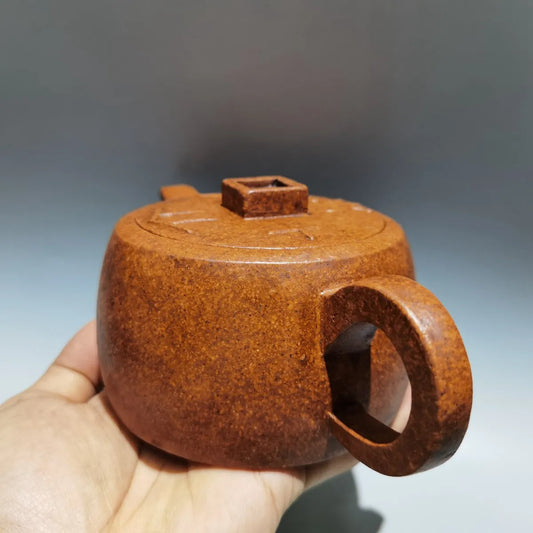 Chinese Yixing Zisha Clay Teapot Coin Pot Gu Jingzhou 420ml