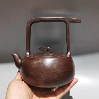 Chinese Yixing Zisha Clay Teapot  Curved Pot Set Pot Gu Jingzhou 300ml