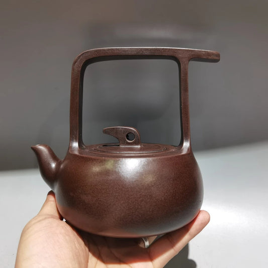Chinese Yixing Zisha Clay Teapot  Curved Pot Set Pot Gu Jingzhou 300ml