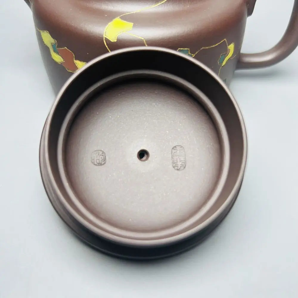 Chinese Yixing Zisha Clay Teapot  Dezhong Borneol Pot Bao Yuhua 260ml