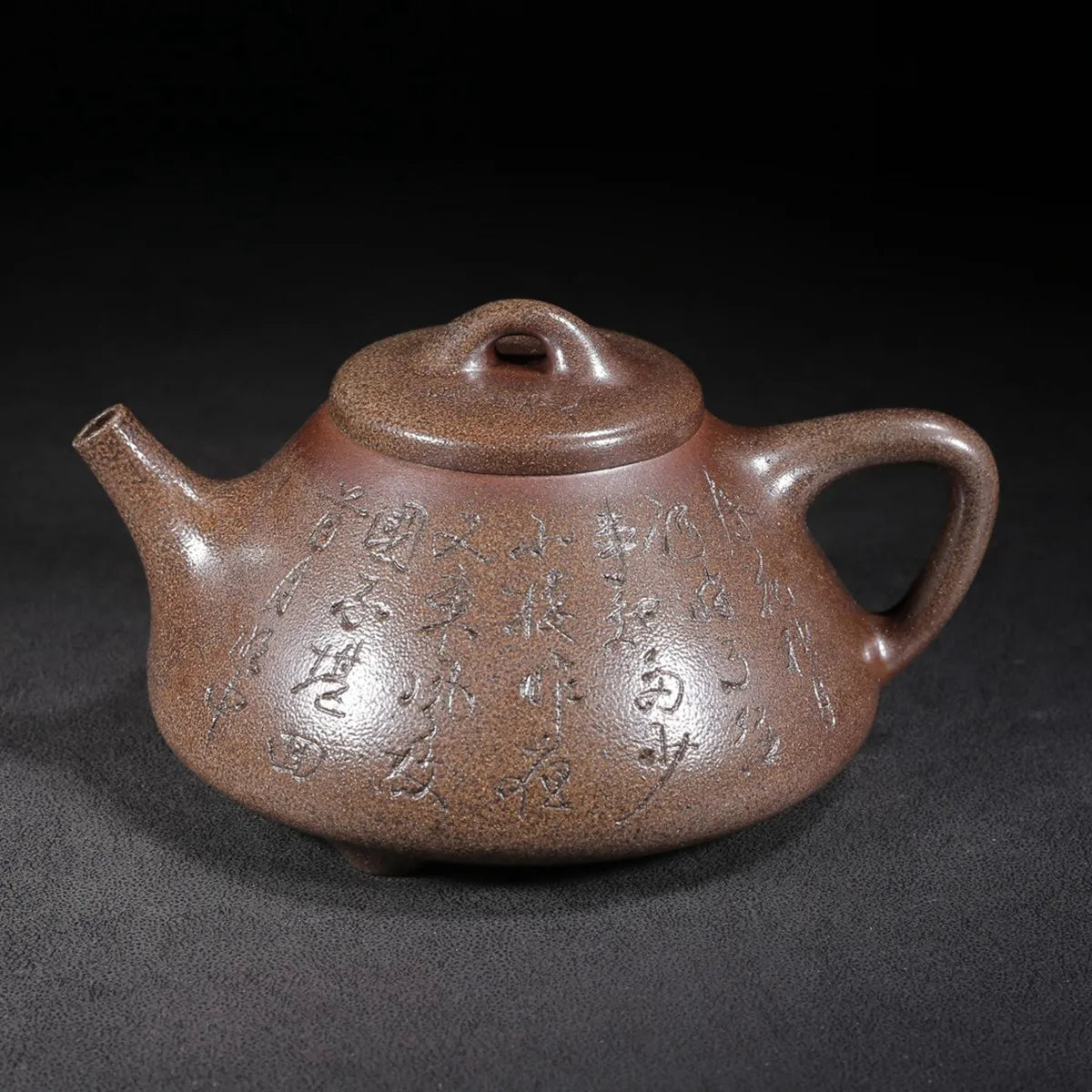 Chinese Yixing Zisha Clay Teapot Di Caoqing Mud Kiln Transformation Shipiao Pot Cheng Shouzhen 450ml
