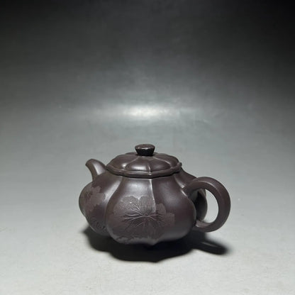 Chinese Yixing Zisha Clay Teapot  Diamond flower Pot Fang Kaiming 260ml