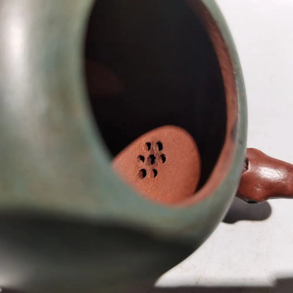 Chinese Yixing Zisha Clay Teapot  Double color persimmon pot produced by Yixing 200ml