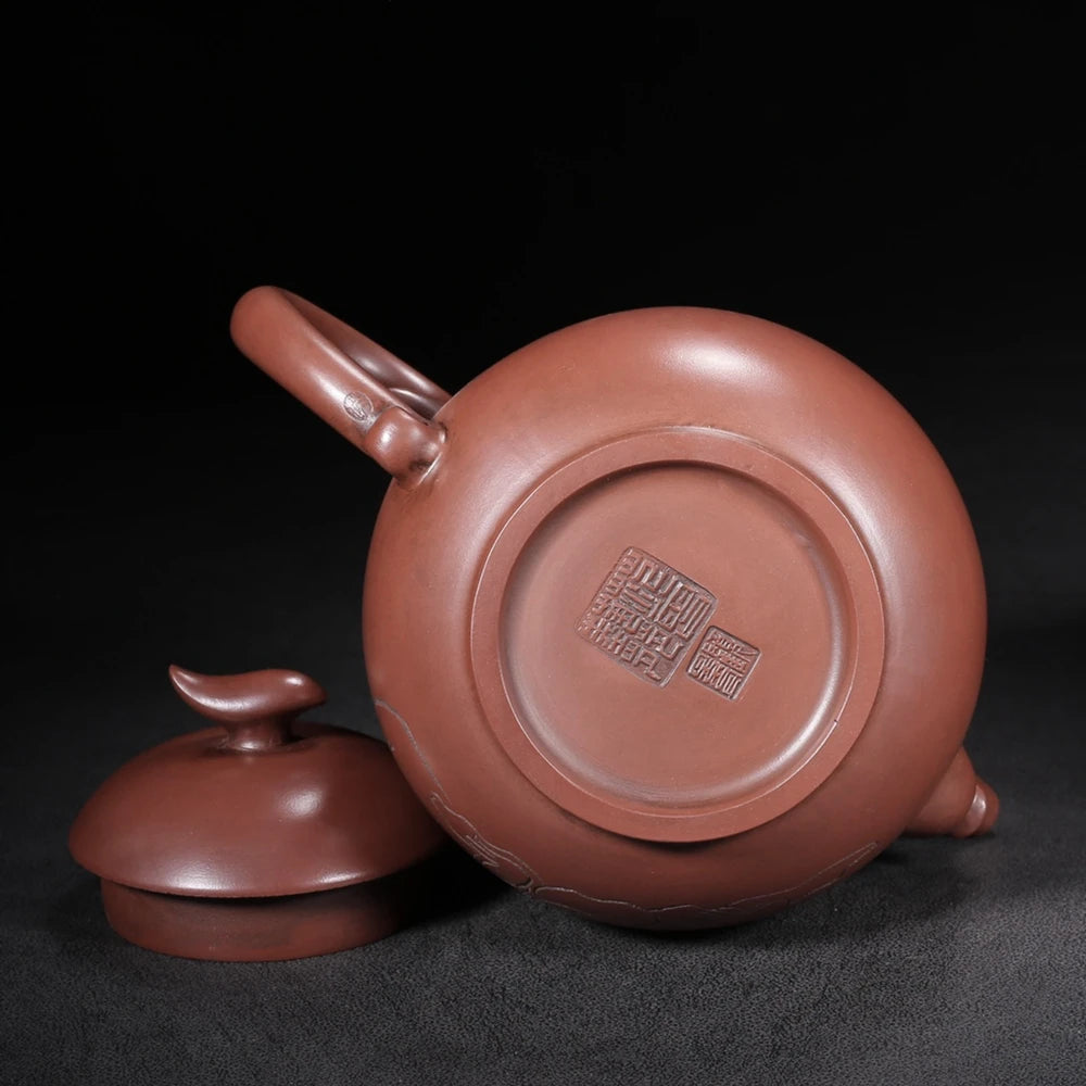 Chinese Yixing Zisha Clay Teapot  Dragon Egg Pot Fan Zeng Gu Jingzhou 600ml
