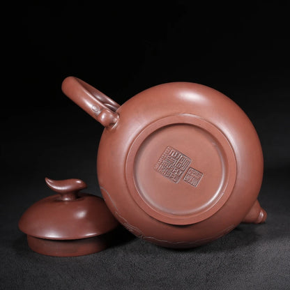 Chinese Yixing Zisha Clay Teapot  Dragon Egg Pot Fan Zeng Gu Jingzhou 600ml