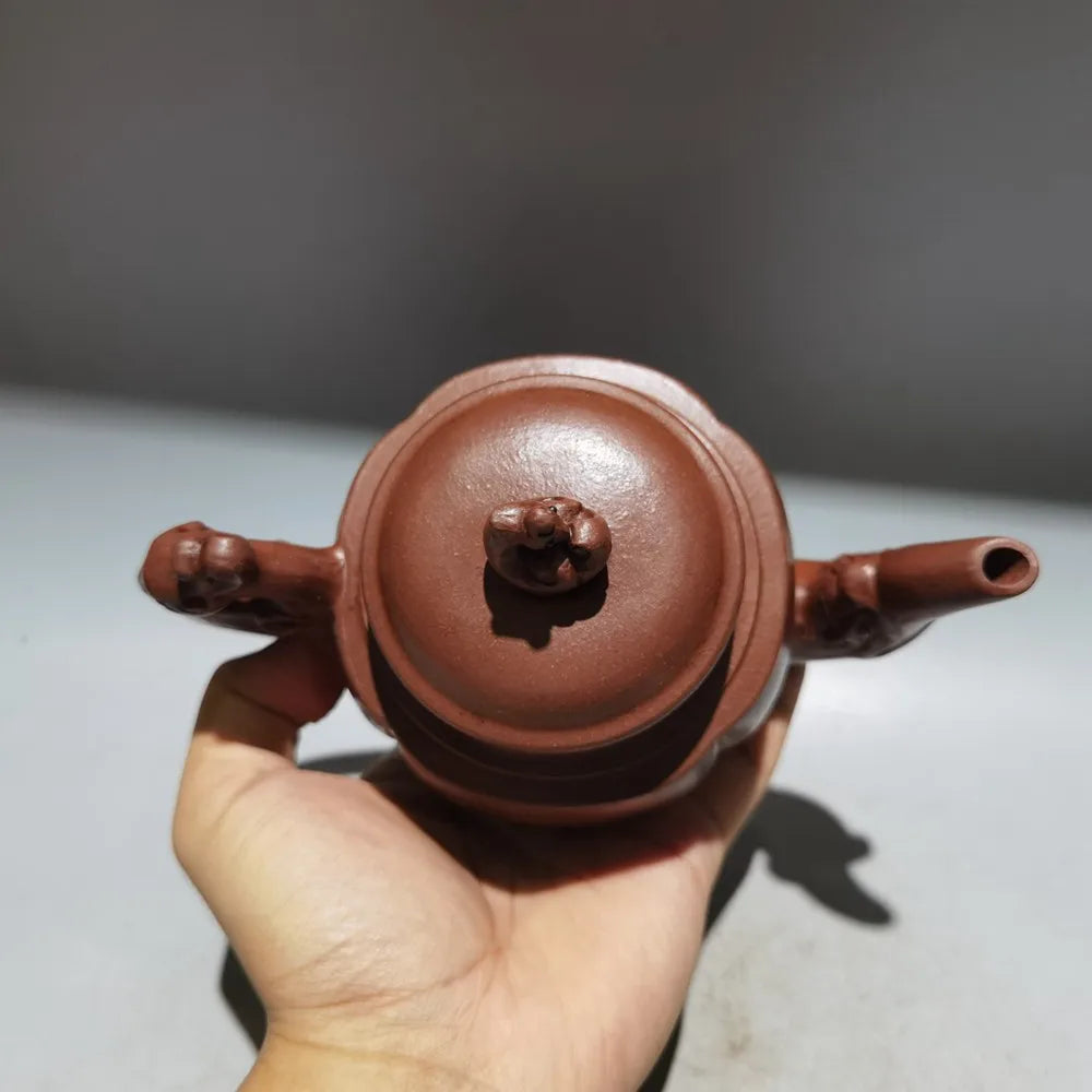 Chinese Yixing Zisha Clay Teapot  Dragon & Phoenix Bring Prosperity Pot  Fan Zhenggen 380ml