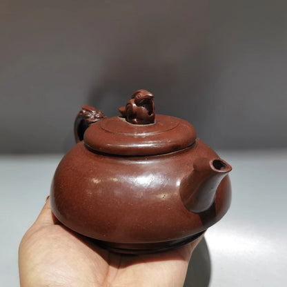 Chinese Yixing Zisha Clay Teapot  Dragon Phoenix Chengxiang Pot  Zhou Guizhen 380ml