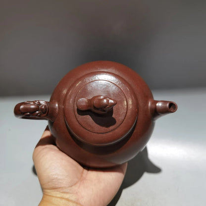 Chinese Yixing Zisha Clay Teapot  Dragon Phoenix Chengxiang Pot  Zhou Guizhen 380ml