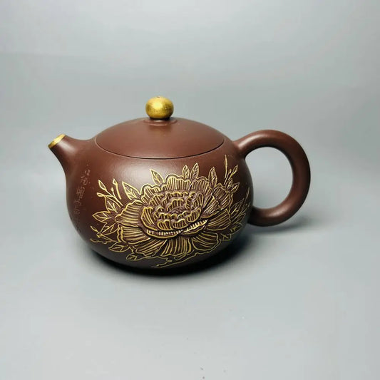 Chinese Yixing Zisha Clay Teapot  Dragon Phoenix Commemorative Pot Zhu Kexin 330ml