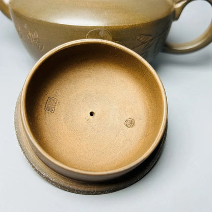 Chinese Yixing Zisha Clay Teapot  Dragon Phoenix Pot  Gu Jingzhou 450ml