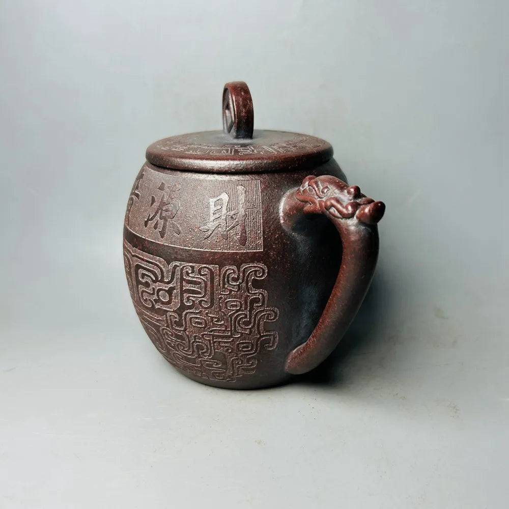 Chinese Yixing Zisha Clay Teapot  Dragon Rhyme Pot  Zhao Qiaoying 400ml