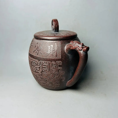 Chinese Yixing Zisha Clay Teapot  Dragon Rhyme Pot  Zhao Qiaoying 400ml