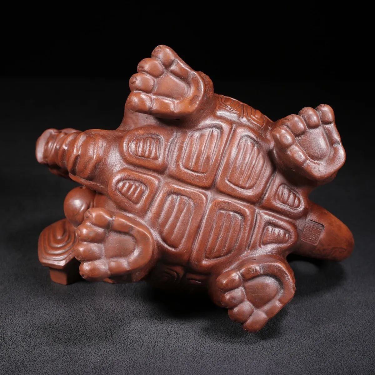 Chinese Yixing Zisha Clay Teapot  Dragon Turtle Pot Chen Mingyuan 300ml