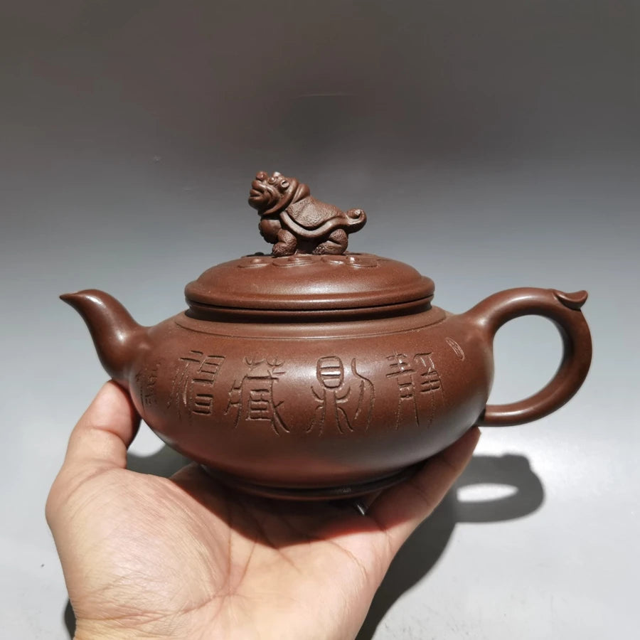 Chinese Yixing Zisha Clay Teapot  Dragon Turtle Pot Xu Hantang 450ml