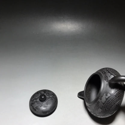 Chinese Yixing Zisha Clay Teapot  Dragon patterned jade milk Pot  Yin Zhenting 300ml